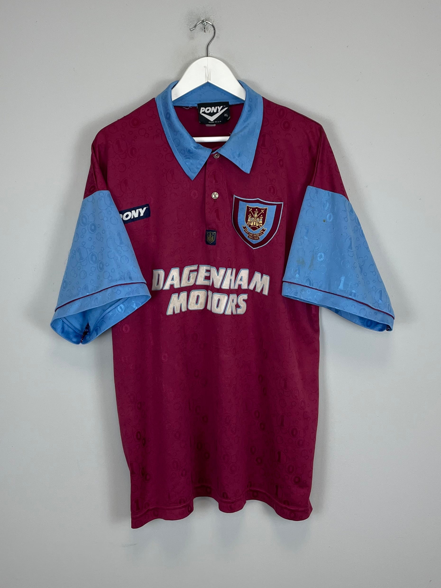 1995/97 WEST HAM HOME SHIRT (XL) PONY