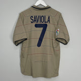 2003/05 BARCELONA SAVIOLA #7 AWAY SHIRT (M) NIKE