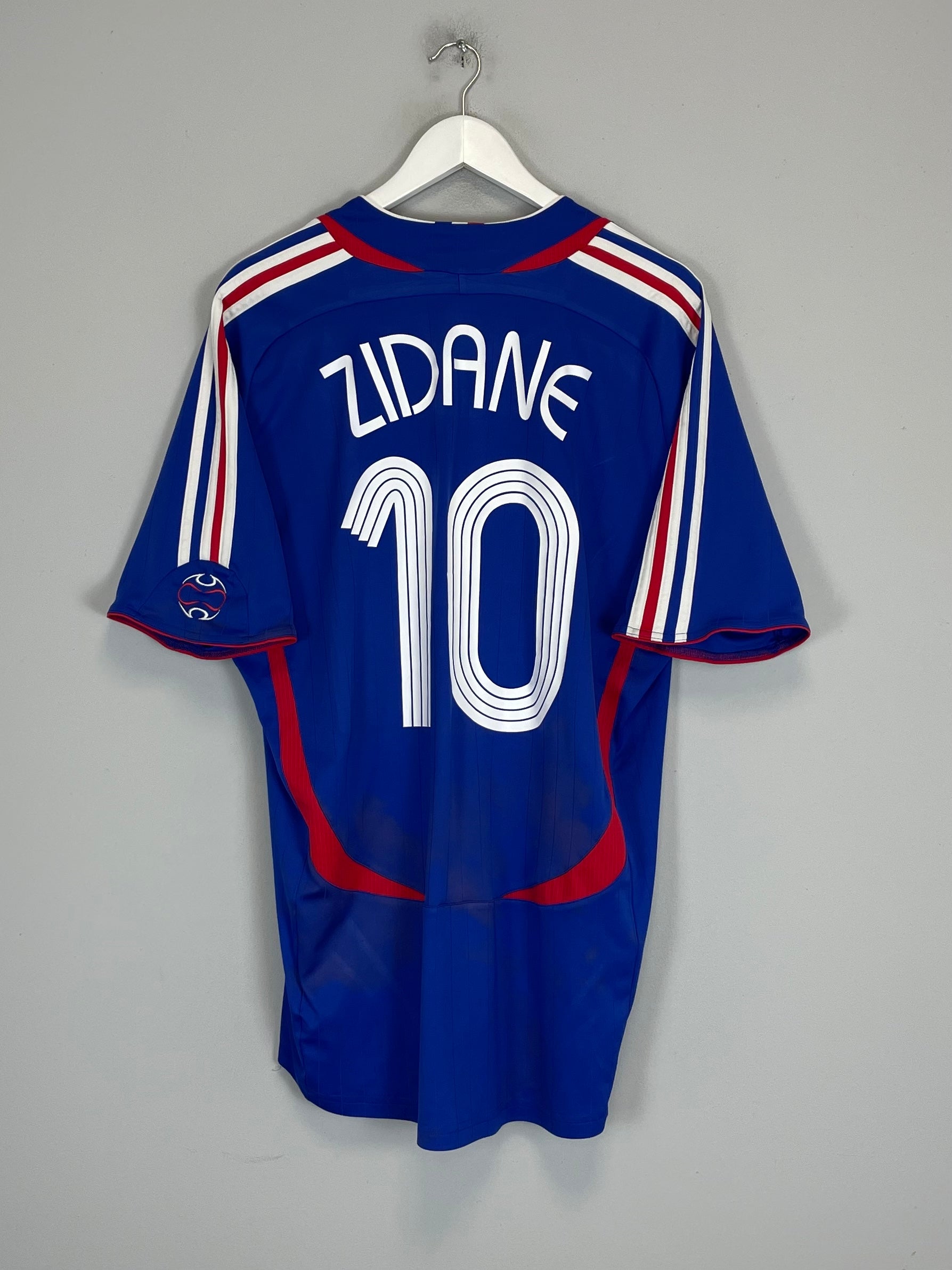 2006/08 FRANCE ZIDANE #10 HOME SHIRT (XL) ADIDAS