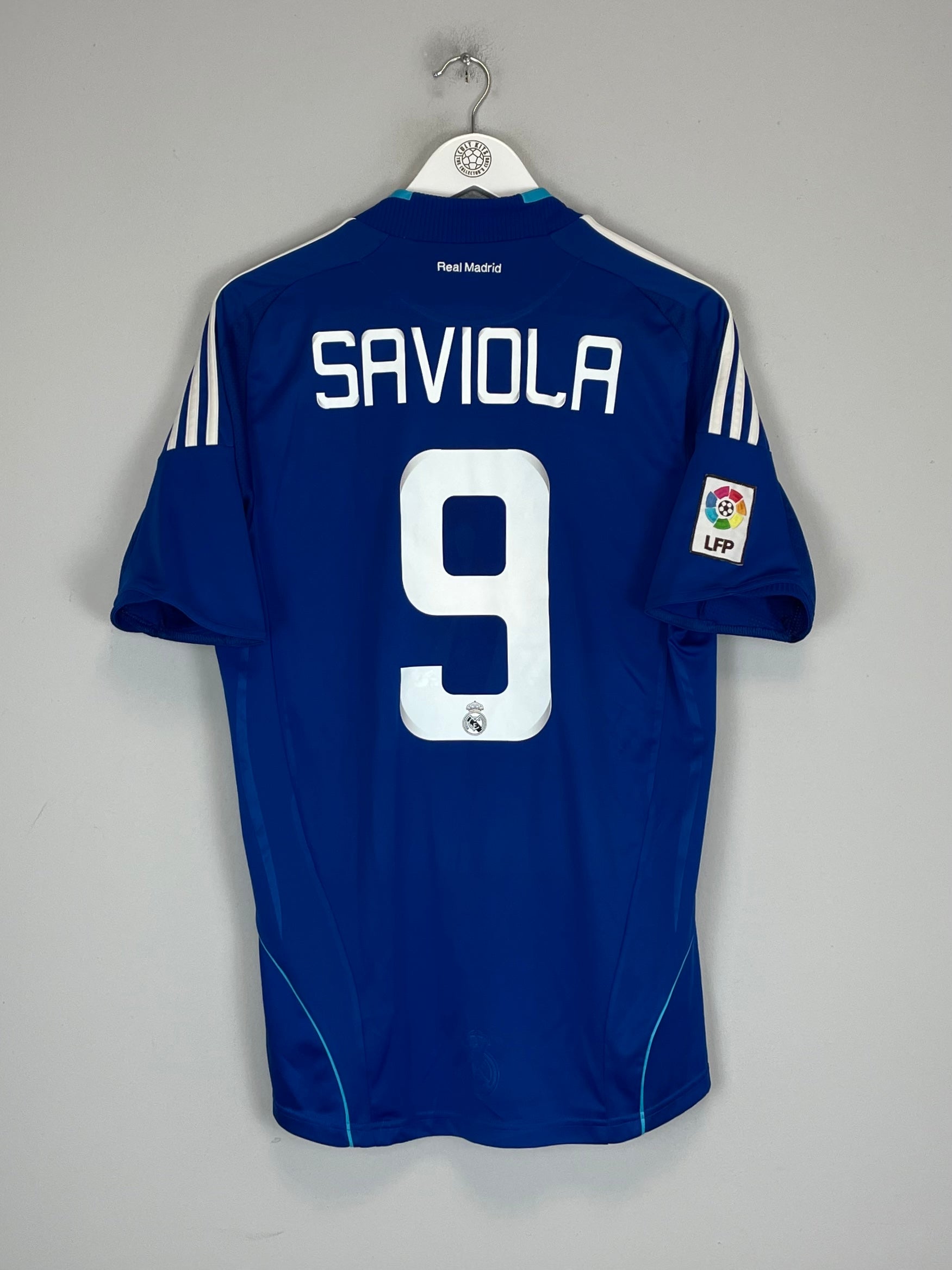 2008/09 REAL MADRID SAVIOLA #9 AWAY SHIRT (M) ADIDAS