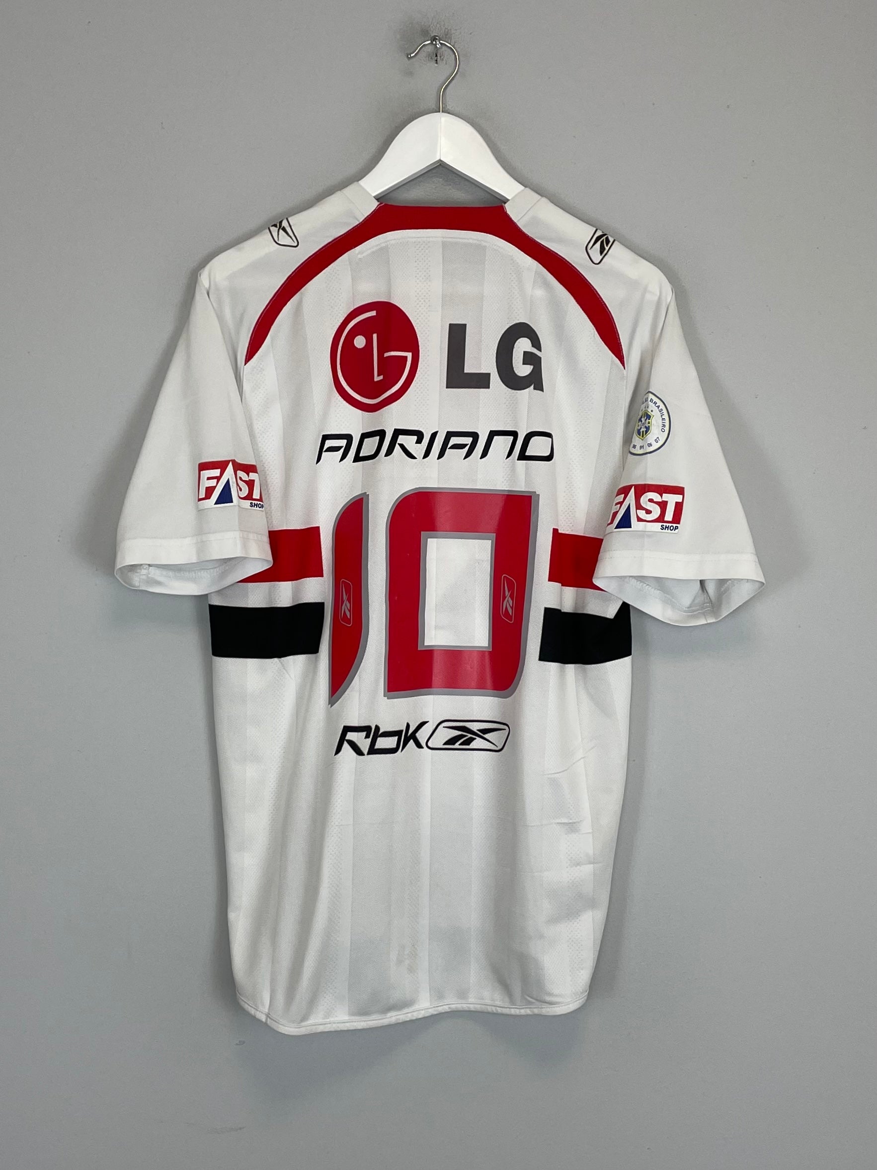 2008/09 SAO PAULO ADRIANO #10 HOME SHIRT (M) REEBOK