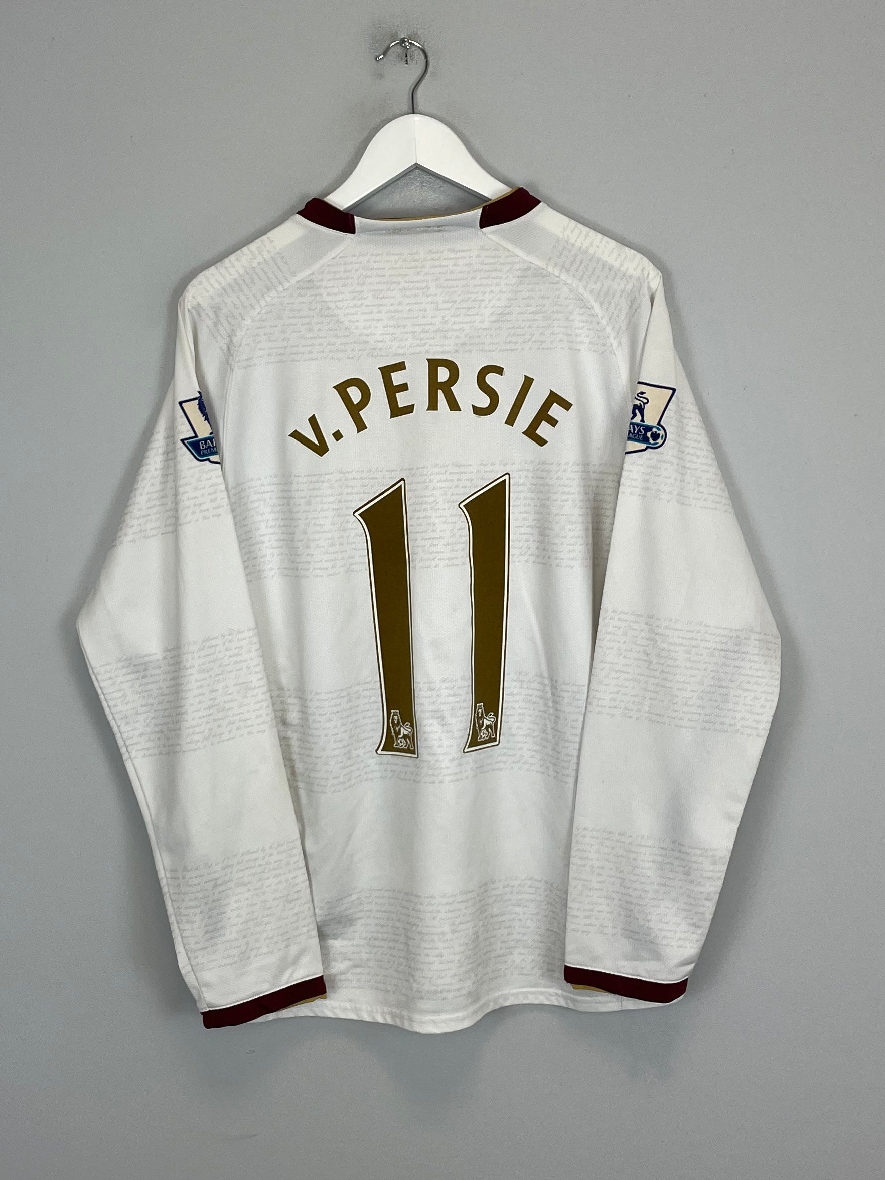 2007/08 ARSENAL V.PERSIE #11 L/S AWAY SHIRT (M) NIKE