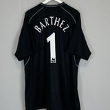 2000/01 MANCHESTER UNITED BARTHEZ #1 GK SHIRT (XXL) UMBRO