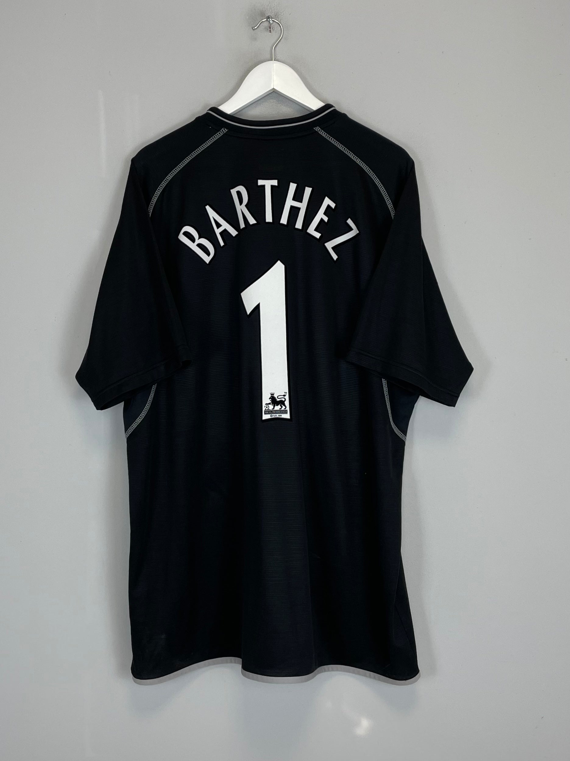 2000/01 MANCHESTER UNITED BARTHEZ #1 GK SHIRT (XXL) UMBRO