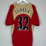 2005/06 PORTSMOUTH LUALUA #32 AWAY SHIRT (M) JAKO