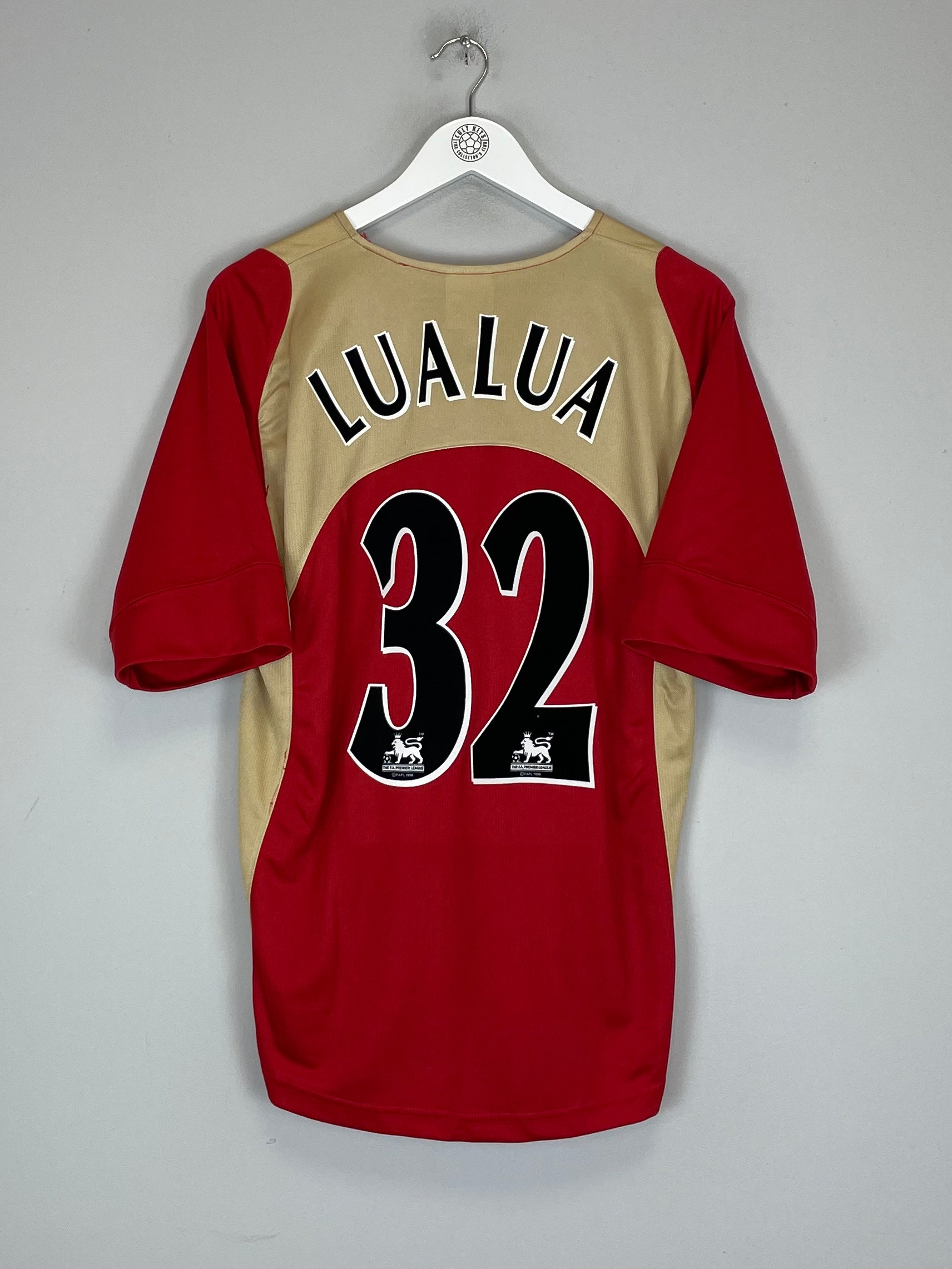 2005/06 PORTSMOUTH LUALUA #32 AWAY SHIRT (M) JAKO