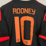 2015/16 MANCHESTER UNITED ROONEY #10 THIRD SHIRT (XL) ADIDAS