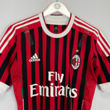 2011/12 AC MILAN IBRAHIMOVIC #11 *PLAYER ISSUE* HOME SHIRT (M) ADIDAS