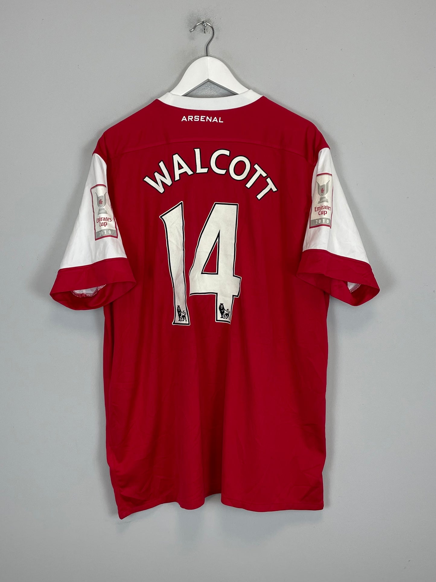 2010/11 ARSENAL WALCOTT #14 *FA CUP* HOME SHIRT (XXL) NIKE