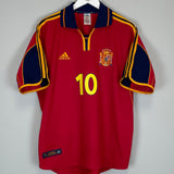 2000/02 SPAIN RAUL #10 HOME SHIRT (L) ADIDAS