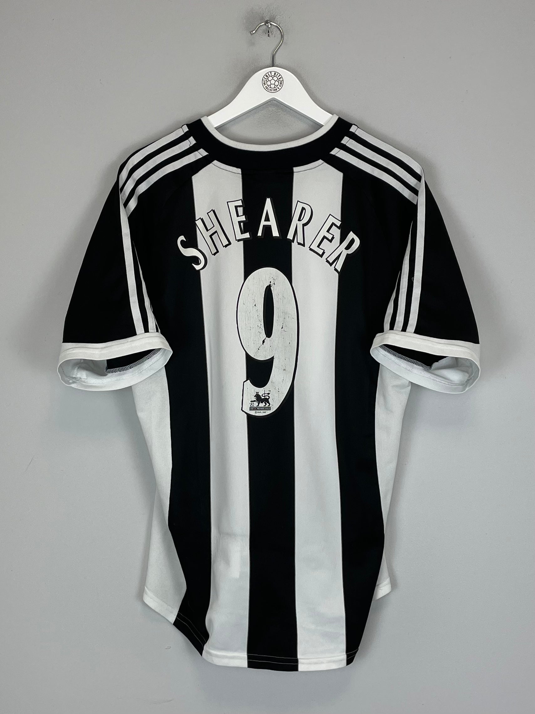 2001/03 NEWCASTLE UNITED SHEARER #9 HOME SHIRT (L) ADIDAS