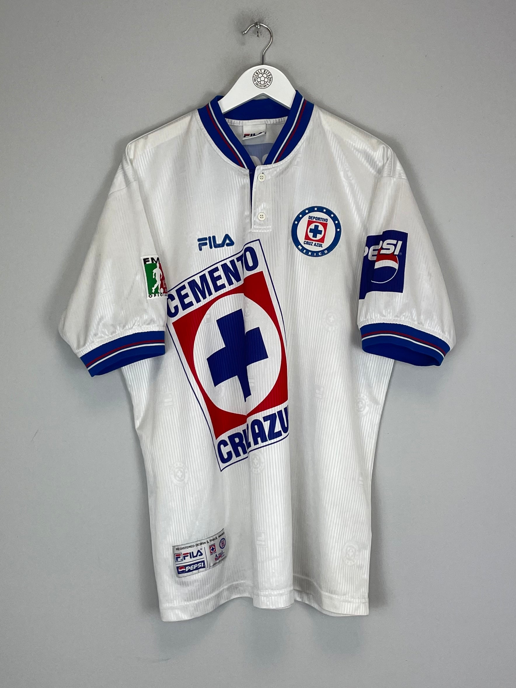 1999/00 CRUZ AZUL AWAY SHIRT (XL) FILA