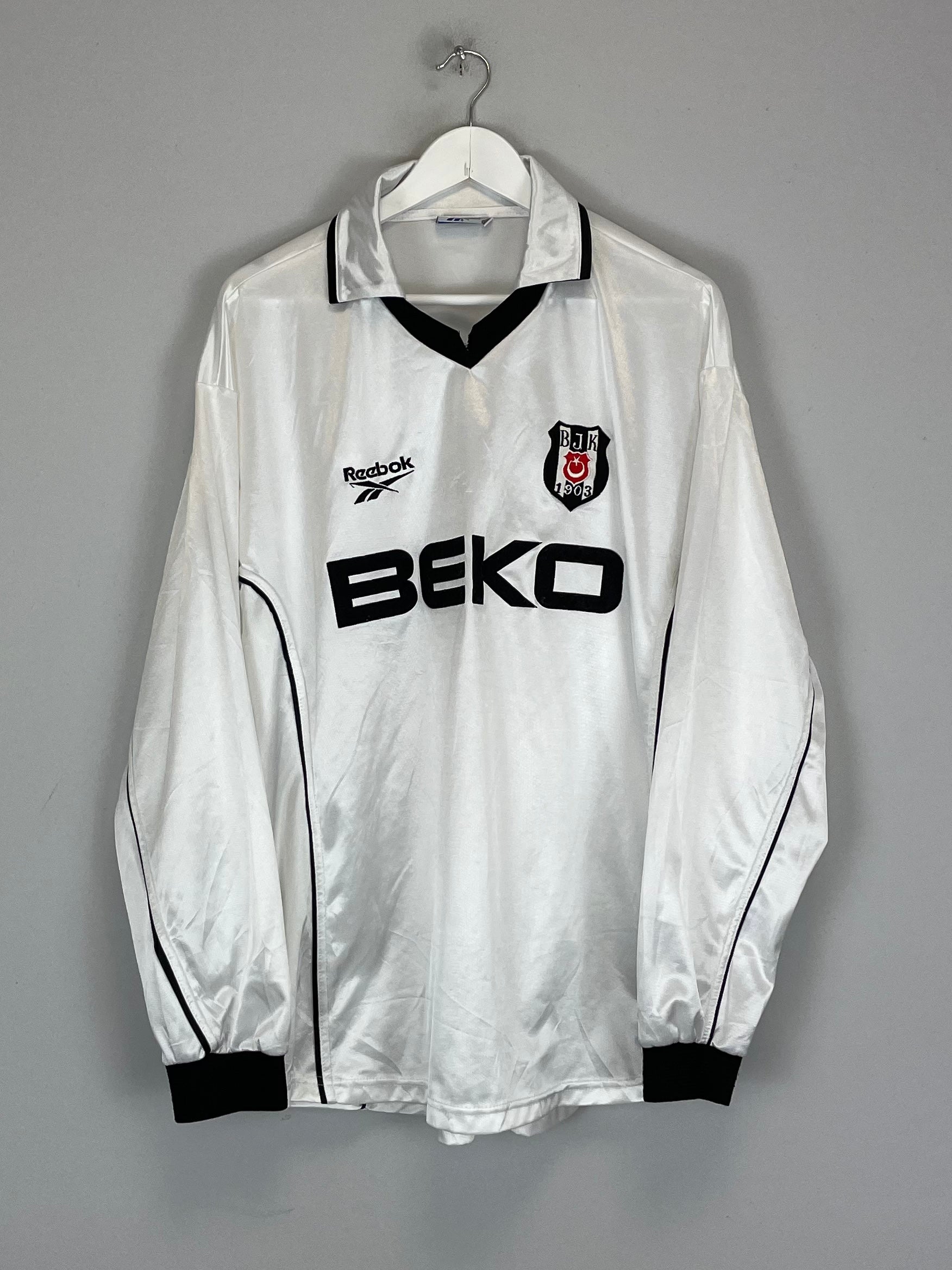 2000/01 BESIKTAS L/S HOME SHIRT (XXL) REEBOK