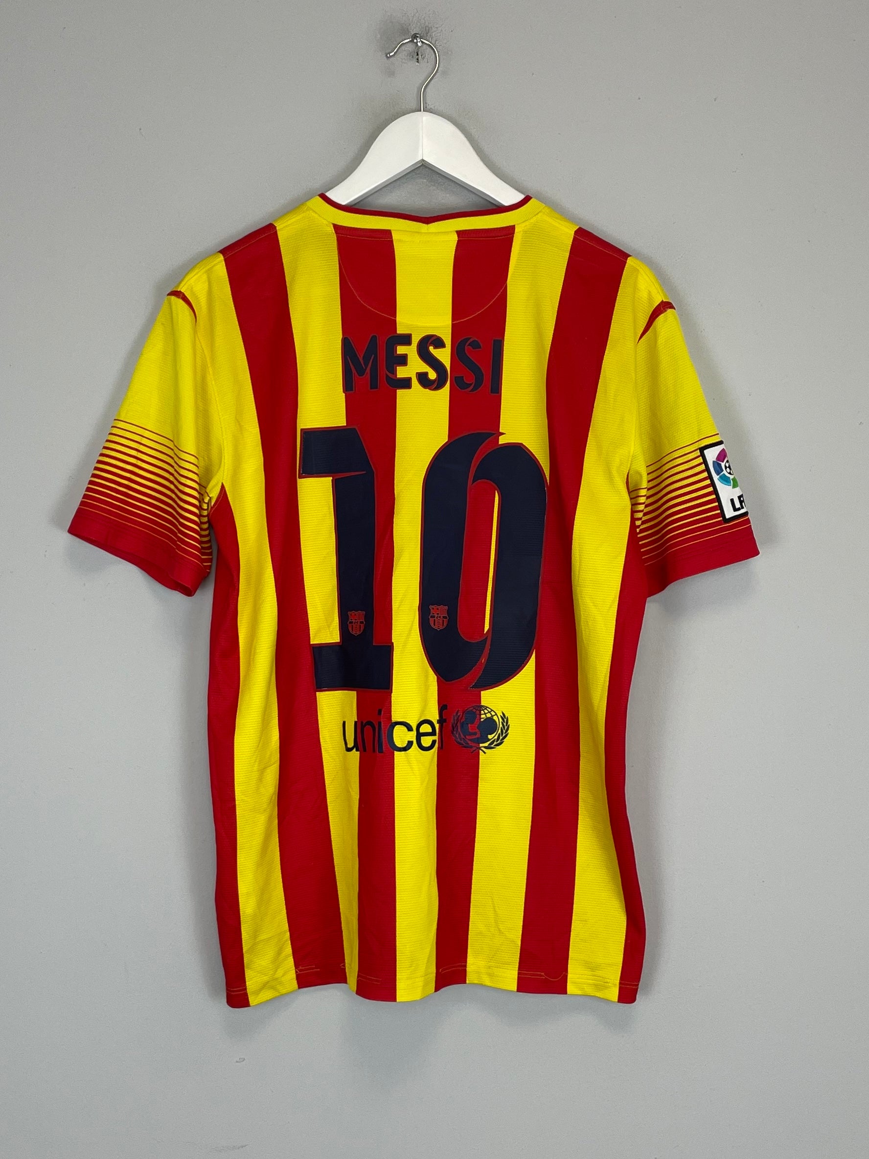 2014/15 BARCELONA MESSI #10 AWAY SHIRT (M) NIKE