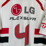 2008/09 SAO PAULO ALEX SILVA #4 HOME SHIRT (L) REEBOK