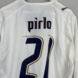 2006/07 ITALY PIRLO #21 L/S AWAY SHIRT (L) PUMA