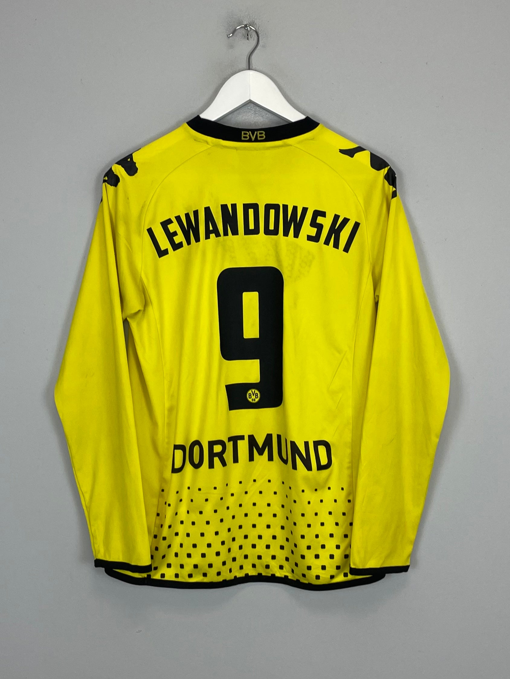 2011/12 DORTMUND LEWANDOWSKI #9 L/S HOME SHIRT (S) KAPPA