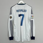 2012/13 REAL MADRID RONALDO #7 L/S HOME SHIRT (L) ADIDAS