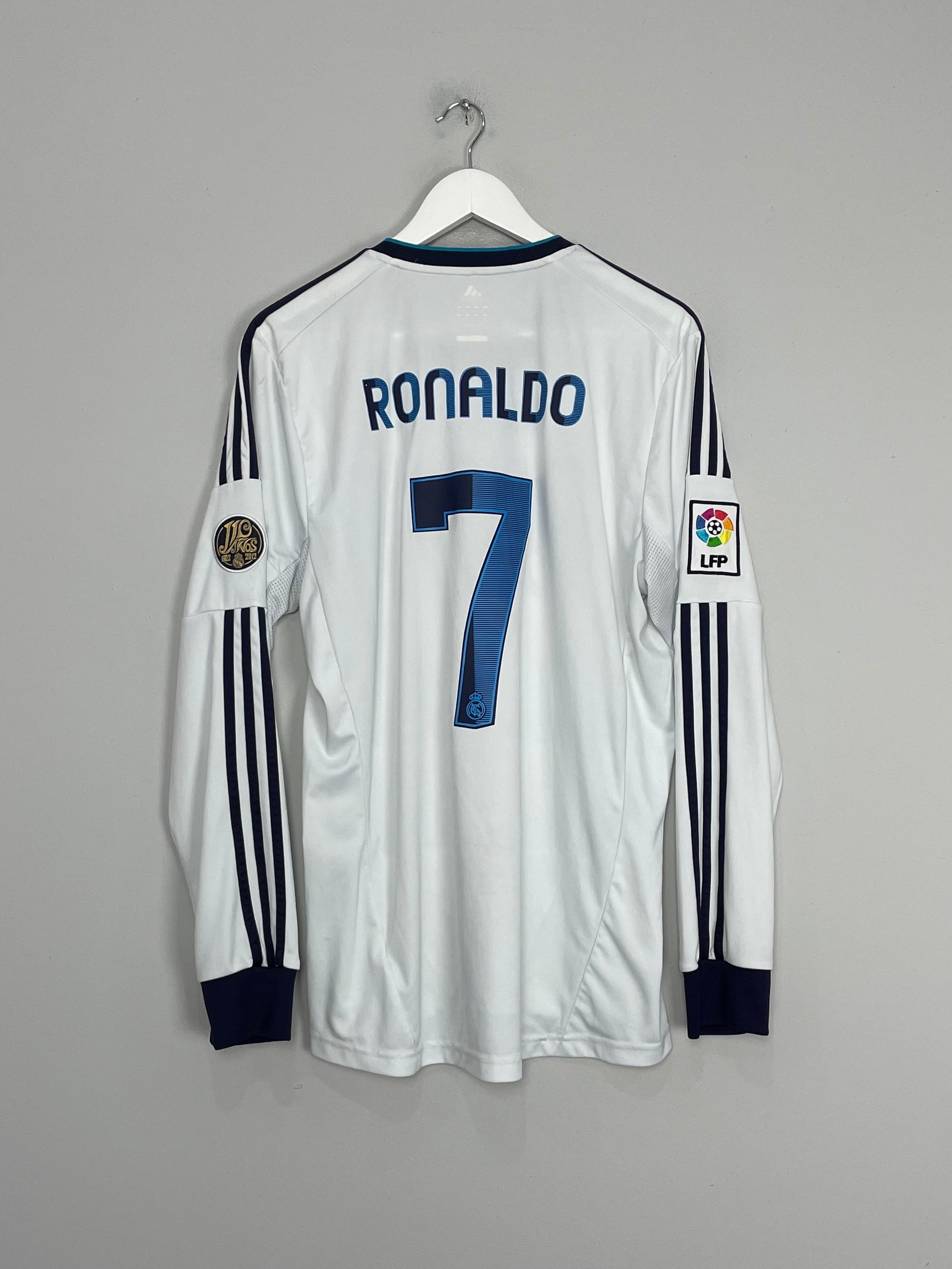 2012/13 REAL MADRID RONALDO #7 L/S HOME SHIRT (L) ADIDAS