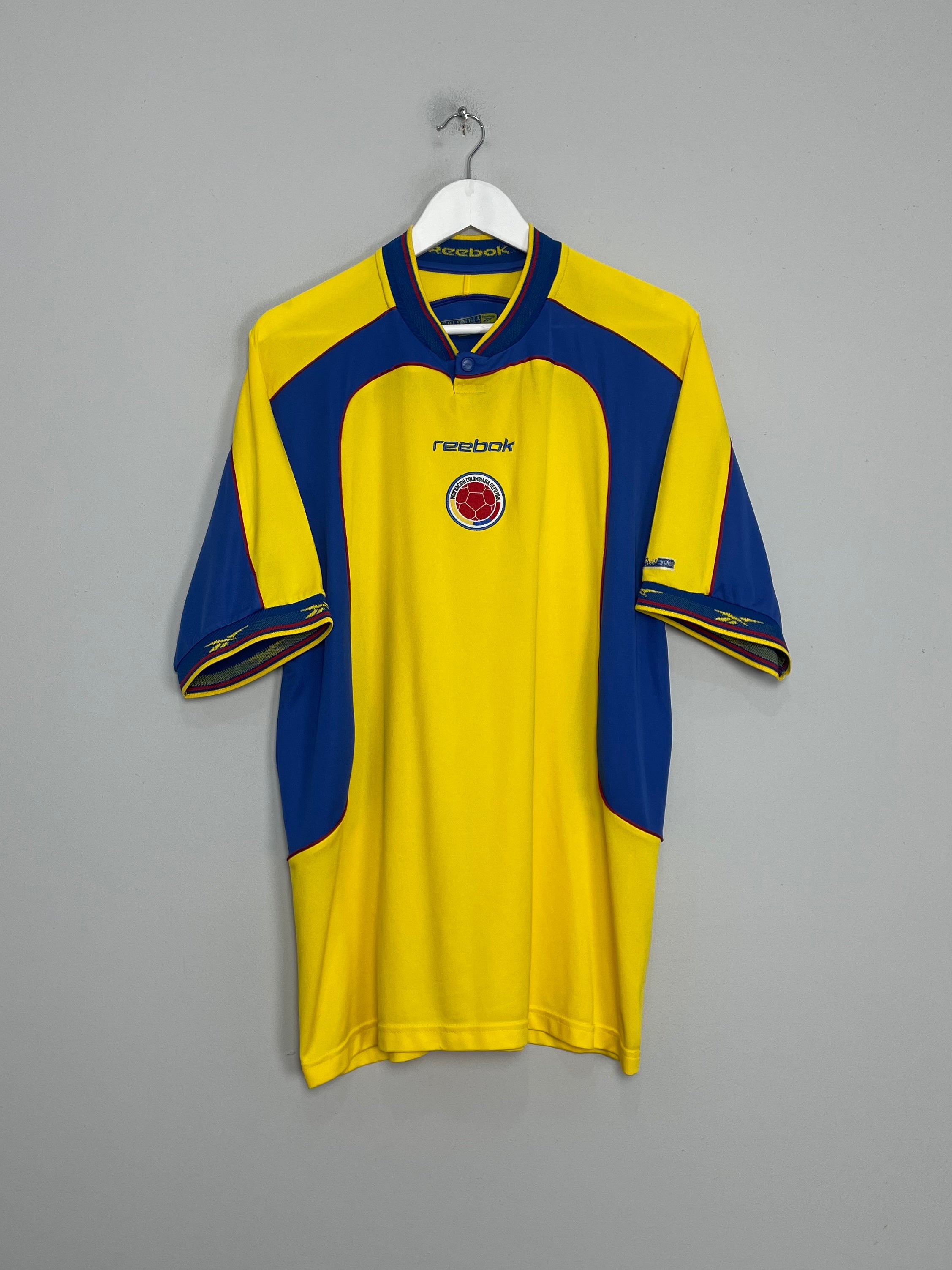 2001/02 COLOMBIA HOME SHIRT (L) REEBOK