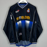 2001/03 ESPANYOL DELUCAS #14 L/S AWAY SHIRT (M) JOHN SMITH