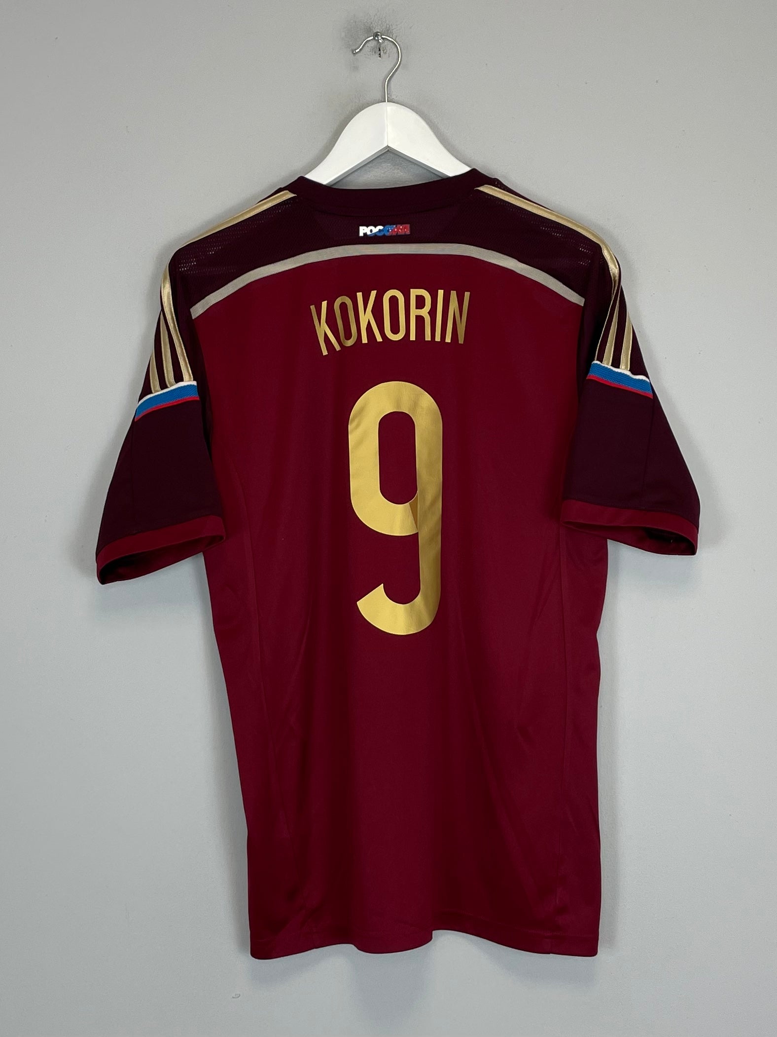 2013/14 RUSSIA KOKORIN #9 HOME SHIRT (M) ADIDAS