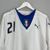 2006/07 ITALY PIRLO #21 L/S AWAY SHIRT (L) PUMA