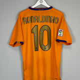 2006/08 BARCELONA RONALDINHO #10 AWAY SHIRT (L) NIKE