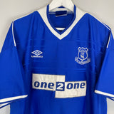 1999/00 EVERTON HOME SHIRT (XXL) UMBRO