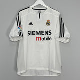 2003/04 REAL MADRID ZIDANE #5 HOME SHIRT (L) ADIDAS