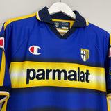 2003/04 PARMA 90 YEARS HOME SHIRT (L) CHAMPION