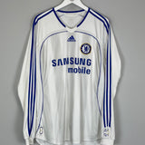 2006/07 CHELSEA LAMPARD #8 L/S AWAY SHIRT (XL) ADIDAS