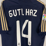 2007/08 REAL MADRID GUTI HAZ #14 AWAY SHIRT (M) ADIDAS