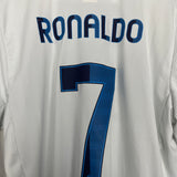 2012/13 REAL MADRID RONALDO #7 L/S HOME SHIRT (L) ADIDAS