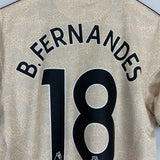 2019/20 MANCHESTER UNITED B.FERNANDES #8 AWAY SHIRT (M) ADIDAS