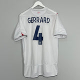 2005/07 ENGLAND GERRARD #4 HOME SHIRT (L) UMBRO