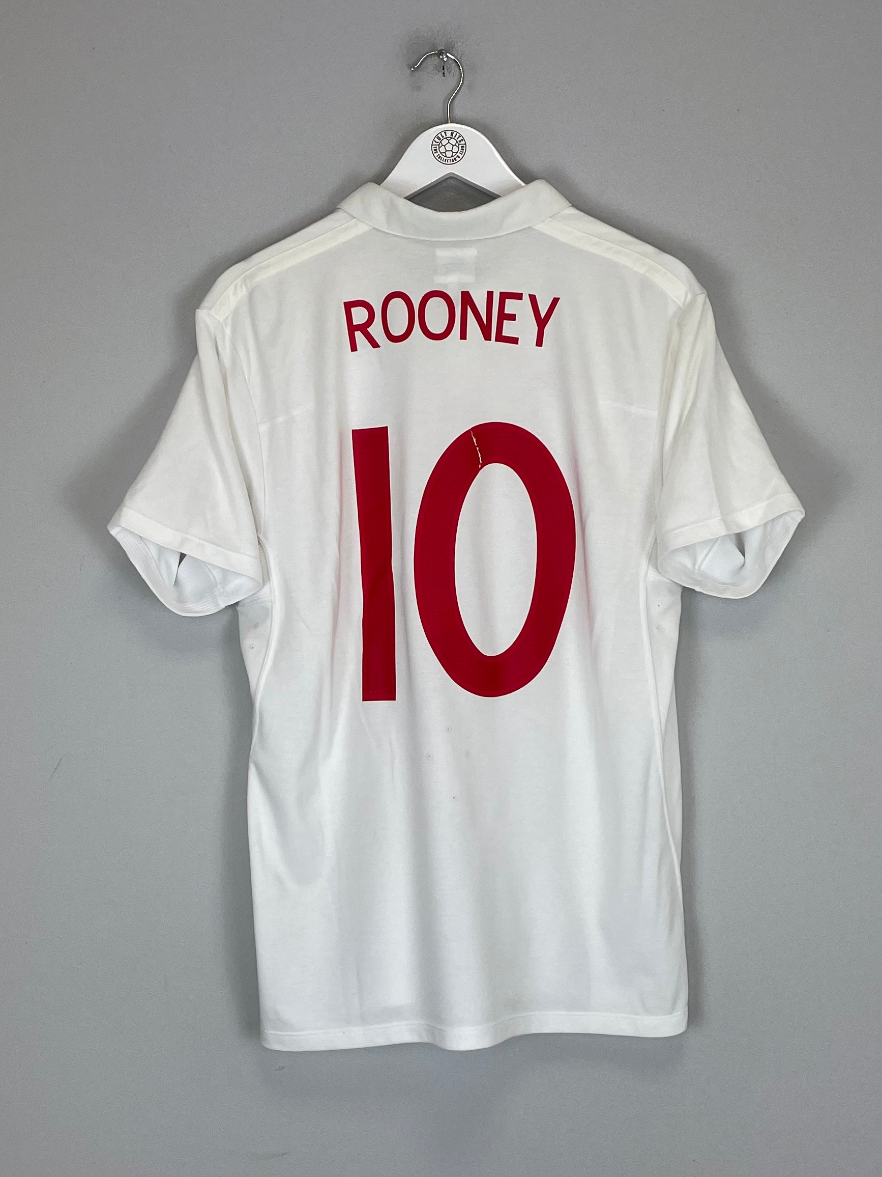 2009/10 ENGLAND ROONEY #10 HOME SHIRT (L) UMBRO