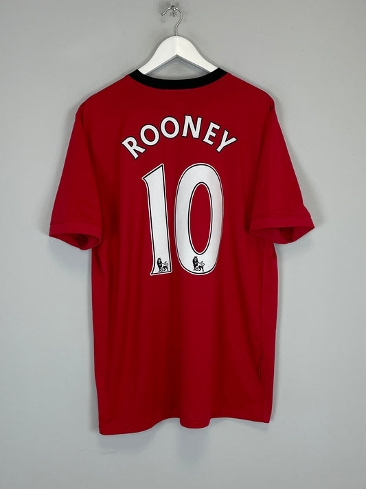 2009/10 MANCHESTER UNITED ROONEY #10 HOME SHIRT (XL) NIKE