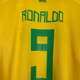 2011/12 BRAZIL RONALDO #9 HOME SHIRT (L) NIKE