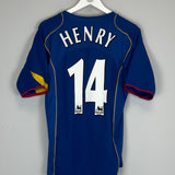 2004/05 ARSENAL HENRY #14 AWAY SHIRT (M) NIKE