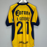 2001/02 CLUB AMERICA R.GUTIEREZ #21 HOME SHIRT (M) NIKE