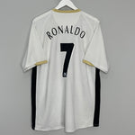 2006/08 MANCHESTER UNITED RONALDO #7 AWAY SHIRT (L) NIKE