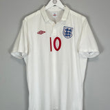 2009/10 ENGLAND ROONEY #10 HOME SHIRT (L) UMBRO