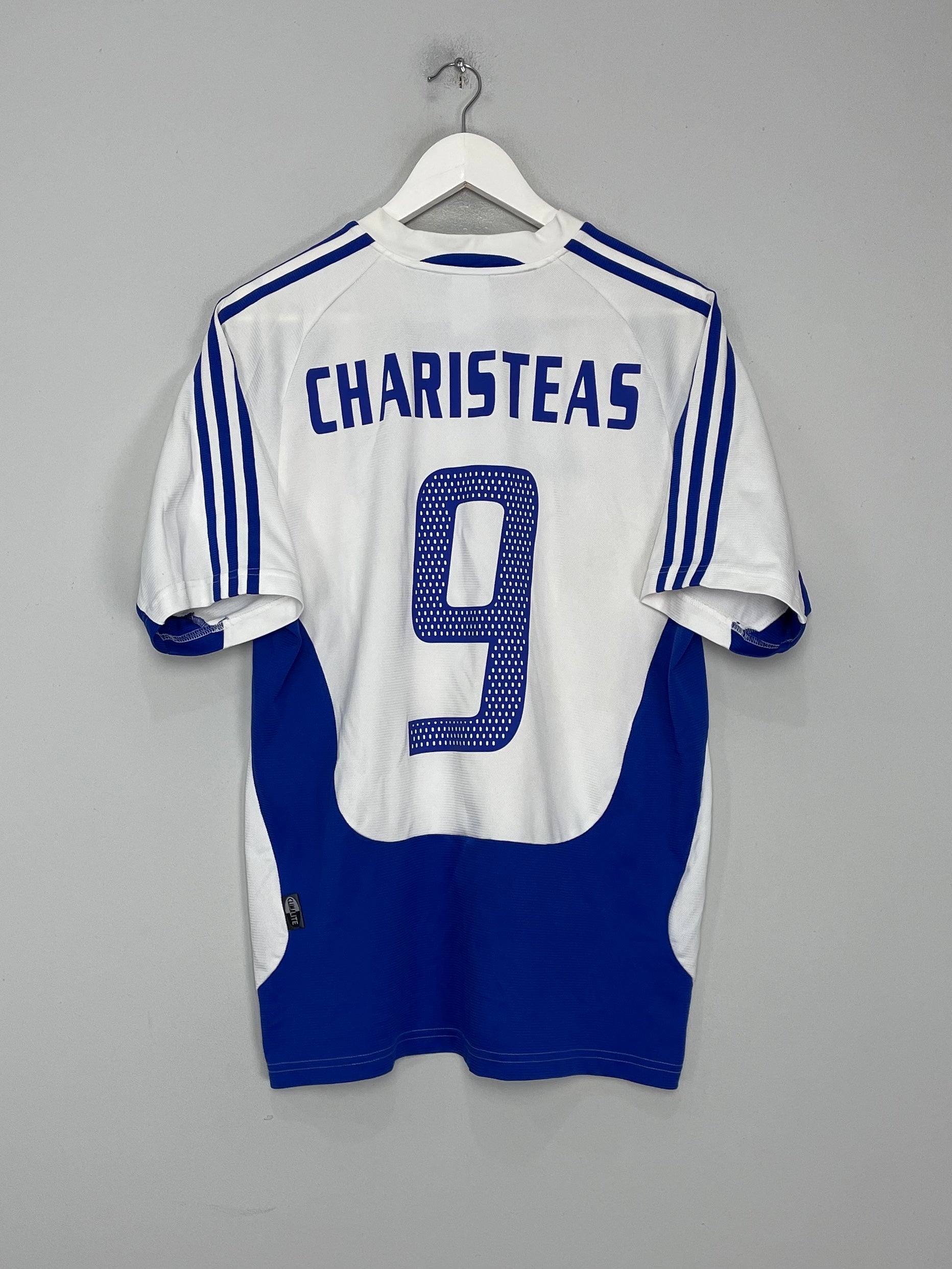 2004/05 GREECE CHARISTEAS #9 HOME SHIRT (M) ADIDAS