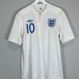 2010/11 ENGLAND ROONEY #10 HOME SHIRT (M) UMBRO