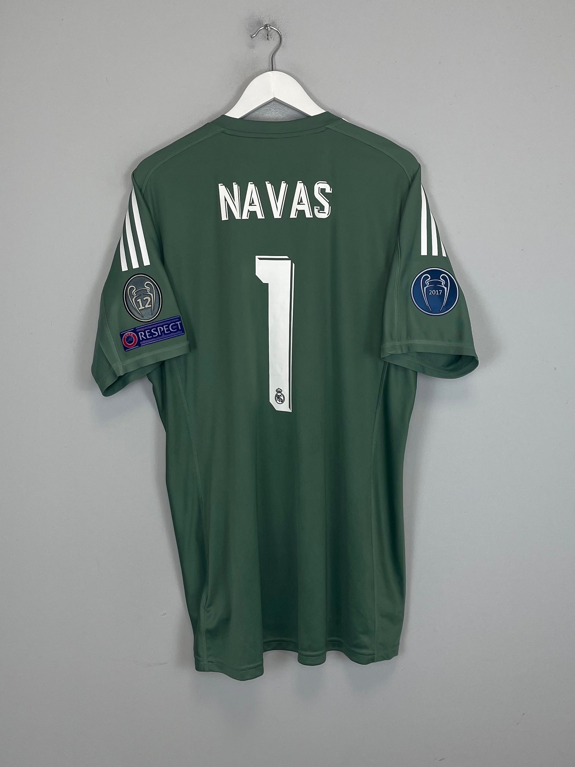 2017/18 REAL MADRID NAVAS #1 GK SHIRT (XL) ADIDAS