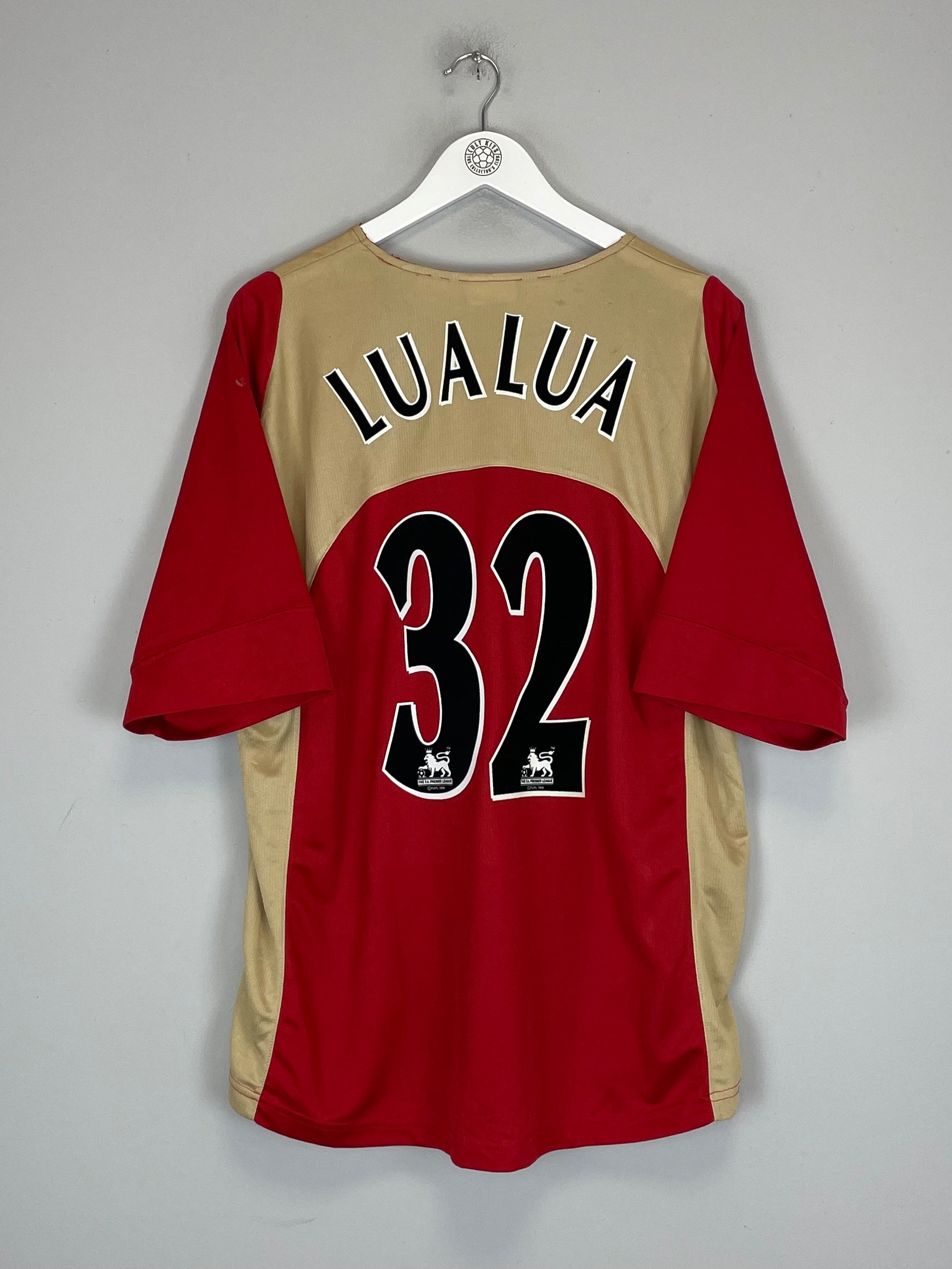 2005/06 PORTSMOUTH LUALUA #32 AWAY SHIRT (XL) JAKO