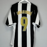 2004/05 JUVENTUS IBRAHIMOVIC #9 HOME SHIRT (M) NIKE