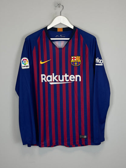 2018/19 BARCELONA MESSI #10 *BNWT* L/S HOME SHIRT (L) NIKE