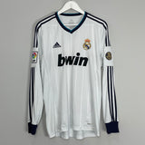 2012/13 REAL MADRID RONALDO #7 L/S HOME SHIRT (L) ADIDAS